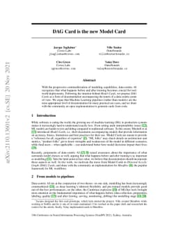 DAG Card is the new Model Card