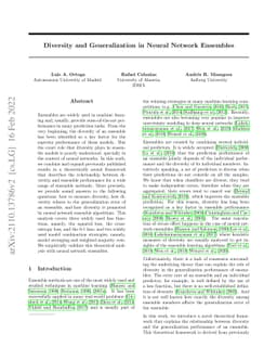 Diversity and Generalization in Neural Network Ensembles