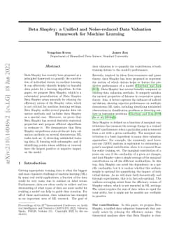 Beta Shapley: a Unified and Noise-reduced Data Valuation Framework for
  Machine Learning