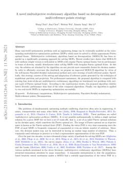 A novel multiobjective evolutionary algorithm based on decomposition and
  multi-reference points strategy
