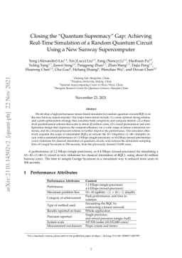 Closing the "Quantum Supremacy" Gap: Achieving Real-Time Simulation of a
  Random Quantum Circuit Using a New Sunway Supercomputer