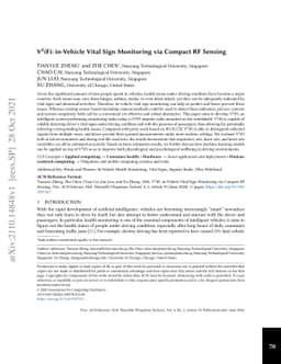 V2iFi: in-Vehicle Vital Sign Monitoring via Compact RF Sensing