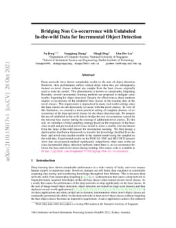 Bridging Non Co-occurrence with Unlabeled In-the-wild Data for
  Incremental Object Detection