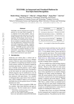 TEXTOIR: An Integrated and Visualized Platform for Text Open Intent
  Recognition