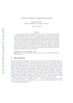 Nearest neighbor empirical processes