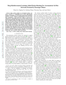 Deep Reinforcement Learning Aided Packet-Routing For Aeronautical Ad-Hoc
  Networks Formed by Passenger Planes