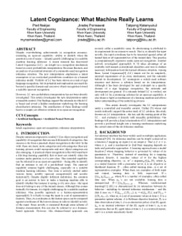 Latent Cognizance: What Machine Really Learns