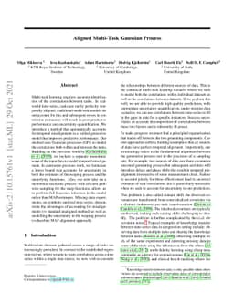 Aligned Multi-Task Gaussian Process