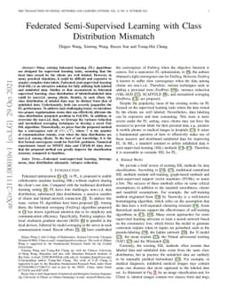 Federated Semi-Supervised Learning with Class Distribution Mismatch