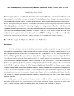 Measuring a Texts Fairness Dimensions Using Machine Learning Based on
  Social Psychological Factors