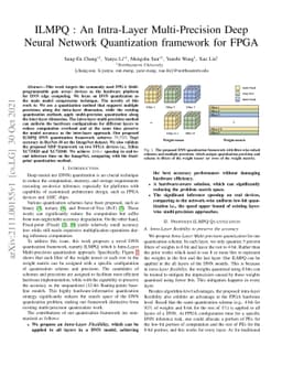 ILMPQ : An Intra-Layer Multi-Precision Deep Neural Network Quantization
  framework for FPGA