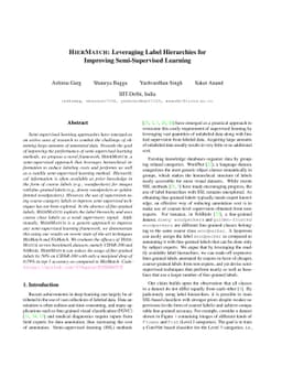 HIERMATCH: Leveraging Label Hierarchies for Improving Semi-Supervised
  Learning