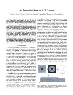 Iris Recognition Based on SIFT Features