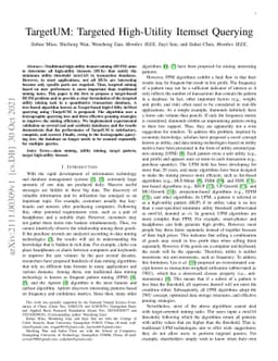 TargetUM: Targeted High-Utility Itemset Querying