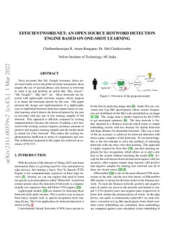 EfficientWord-Net: An Open Source Hotword Detection Engine based on
  One-shot Learning