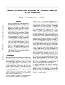 PnPOOD : Out-Of-Distribution Detection for Text Classification via Plug
  andPlay Data Augmentation