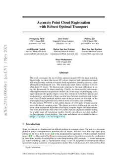 Accurate Point Cloud Registration with Robust Optimal Transport