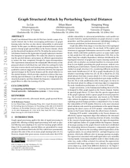 Graph Structural Attack by Perturbing Spectral Distance