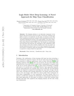 Logic Rules Meet Deep Learning: A Novel Approach for Ship Type
  Classification