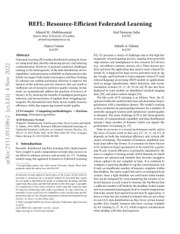 Resource-Efficient Federated Learning