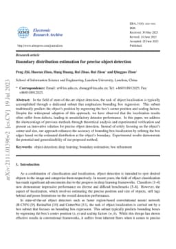 Boundary Distribution Estimation for Precise Object Detection