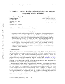 DAGSurv: Directed Acyclic Graph Based Survival Analysis Using Deep
  Neural Networks