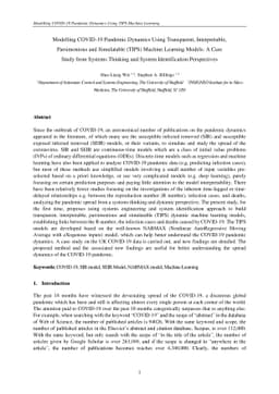 Modelling COVID-19 Pandemic Dynamics Using Transparent, Interpretable,
  Parsimonious and Simulatable (TIPS) Machine Learning Models: A Case Study
  from Systems Thinking and System Identification Perspectives