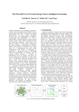 The Powerful Use of AI in the Energy Sector: Intelligent Forecasting