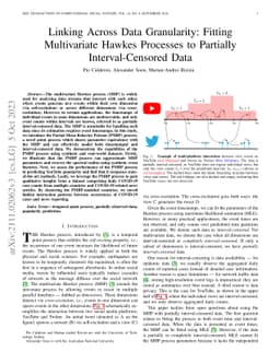 Linking Across Data Granularity: Fitting Multivariate Hawkes Processes
  to Partially Interval-Censored Data