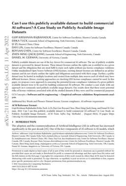 Can I use this publicly available dataset to build commercial AI
  software? -- A Case Study on Publicly Available Image Datasets