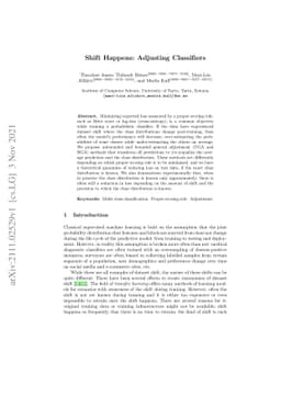Shift Happens: Adjusting Classifiers