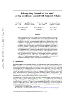 Is Bang-Bang Control All You Need? Solving Continuous Control with
  Bernoulli Policies