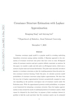 Covariance Structure Estimation with Laplace Approximation