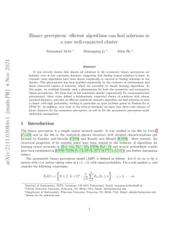 Binary perceptron: efficient algorithms can find solutions in a rare
  well-connected cluster