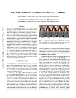 Structure-aware Image Inpainting with Two Parallel Streams