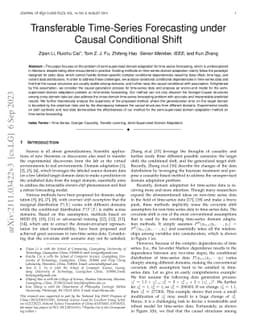 Transferable Time-Series Forecasting under Causal Conditional Shift