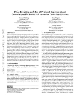 IPAL: Breaking up Silos of Protocol-dependent and Domain-specific
  Industrial Intrusion Detection Systems