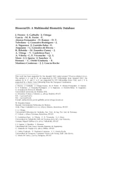 BiosecurID: a multimodal biometric database