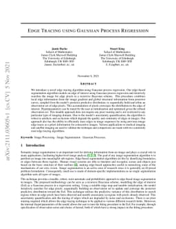 Edge Tracing using Gaussian Process Regression