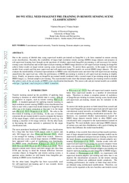 Do we still need ImageNet pre-training in remote sensing scene
  classification?