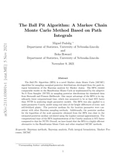 The Ball Pit Algorithm: A Markov Chain Monte Carlo Method Based on Path
  Integrals