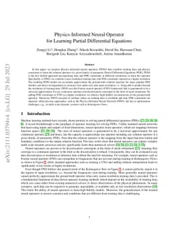 Physics-Informed Neural Operator for Learning Partial Differential
  Equations