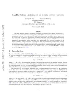 AGGLIO: Global Optimization for Locally Convex Functions
