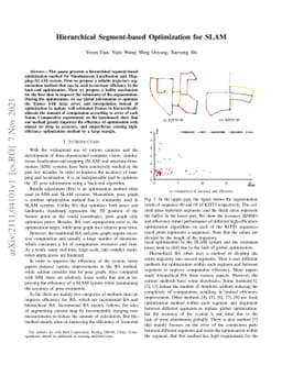 Hierarchical Segment-based Optimization for SLAM