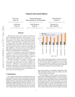 Natural Adversarial Objects