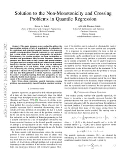 Solution to the Non-Monotonicity and Crossing Problems in Quantile
  Regression