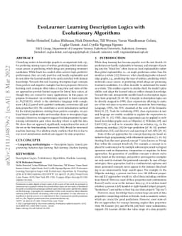 EvoLearner: Learning Description Logics with Evolutionary Algorithms