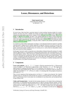 Losses, Dissonances, and Distortions