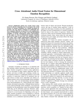 Cross Attentional Audio-Visual Fusion for Dimensional Emotion
  Recognition