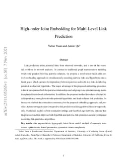 High-order joint embedding for multi-level link prediction
